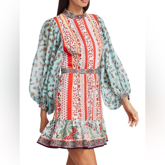 Alice + Olivia Raya Floral Mini Dress - Picture 3 of 10